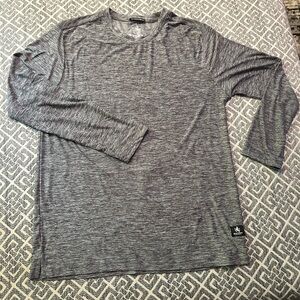 Kids Medium grey extreme stretch Rugby University long sleeve undershirt